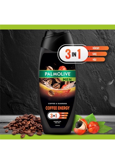 Palmolive Men Coffee 500 ml Erkek Duş Jeli x2 Adet + Seyahat Kiti Hediyeli