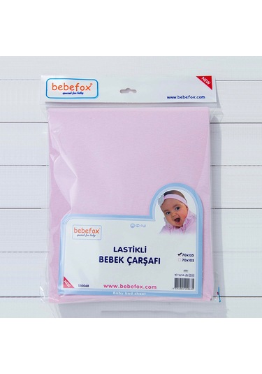 Bebefox Lastikli Bebek Yatak Çarşafı 70x135 Cm 068 Pembe