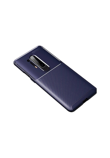 One Plus 8 Pro Kılıf Kamera Çıkıntılı Karbon Fiber Dokulu Renk Atmaz Kapak Negro