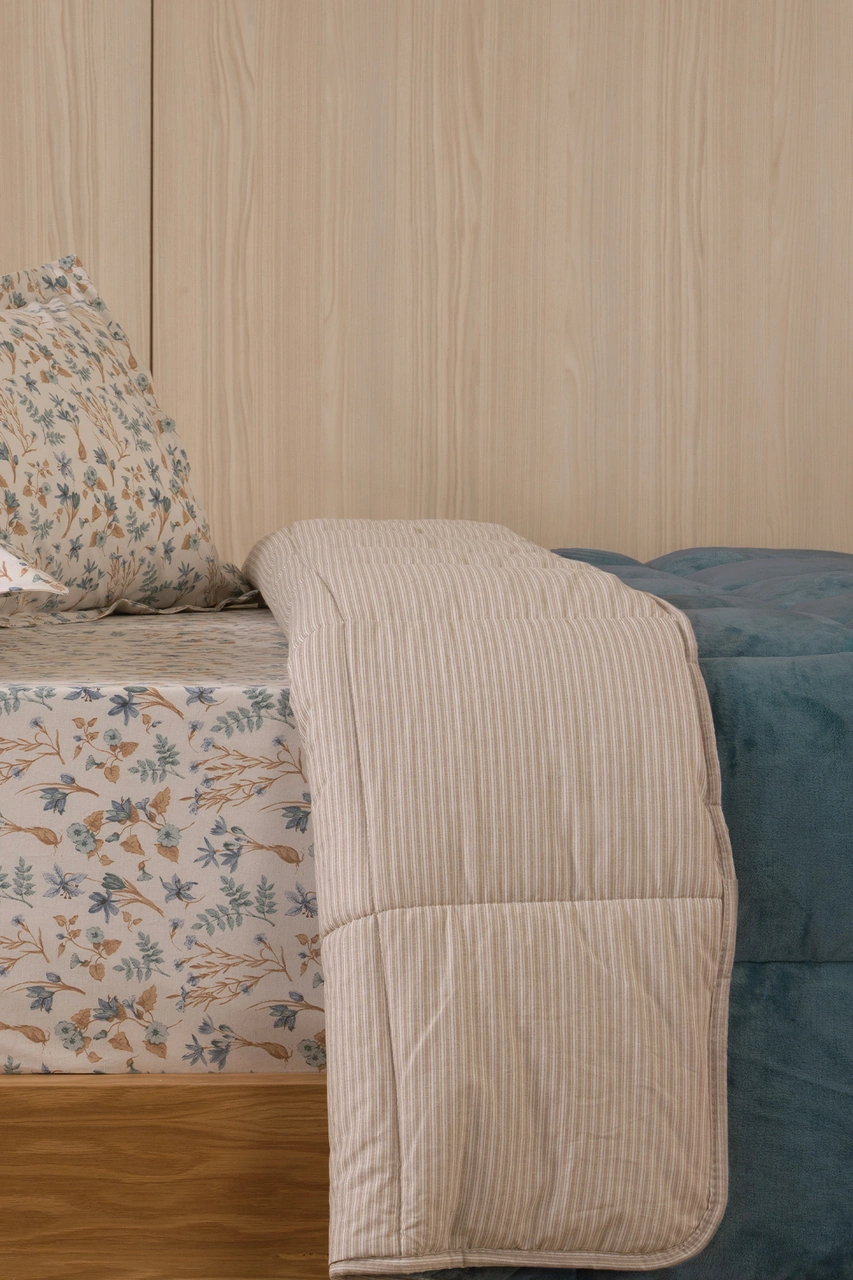 Puffy Wels Çift Kişilik Threefy Uyku Seti - Mavi