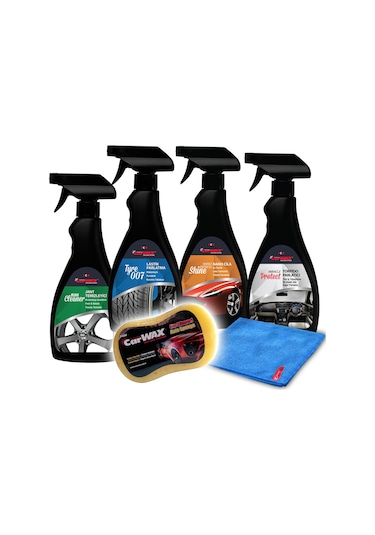 Carwax 4'lü Set (jant-lastik-torpido-nano Shine)