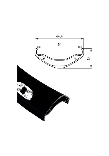 Alexrims Md40 Jant Çemberi 20" Disk Siyah 36d