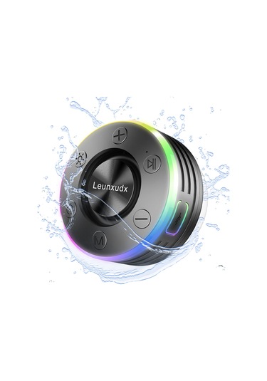 Youtek T7a Siyah Ipx7 Su Geçirmez Banyo Hoparlörü - Bluetooth 5.2, Fm Radyo, 15m Mesafe, 5w Güçlü Ses, Toz Ve Darbe Dayanıklı Mini Müzik Çalar