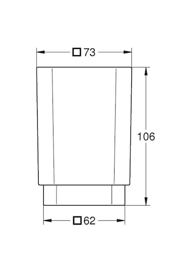 Grohe Selection Cube Diş Fırçalık Camı 40783000 Diğer