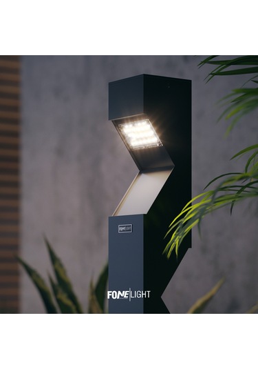 Fonelight Dualluz Çift Yönlü Bahçe Aydınlatması Antrasit 100 Cm Antrasit