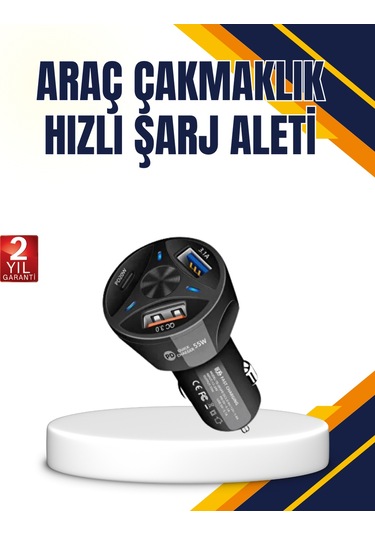 Polygold Quick Charger 55w Araç Şarj Cihazı Pd Usb C Destekli