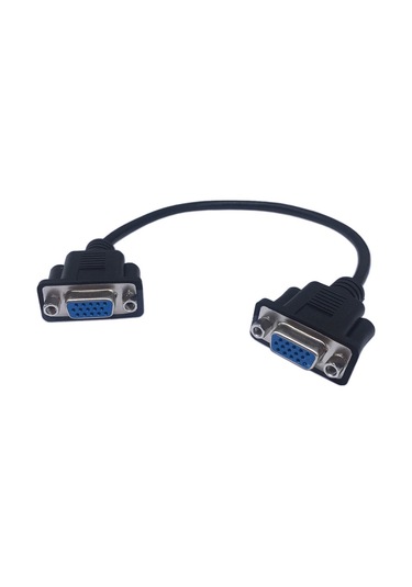 Vga Dişi Dişi Video Görüntü Kablosu 15 Pin Vga Kablo 30 Cm