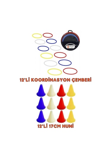 Kodispa 2'li Antrenman Seti Çember-huni Çok Renkli