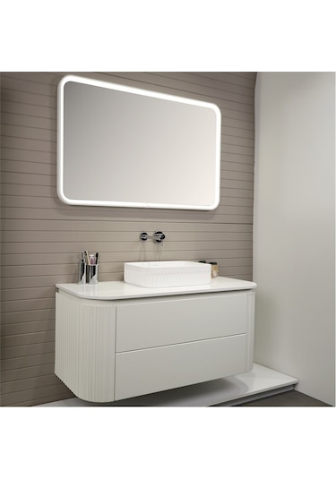Kobos Gloria 100 Cm Banyo Dolabı Seti Bianco Beyaz