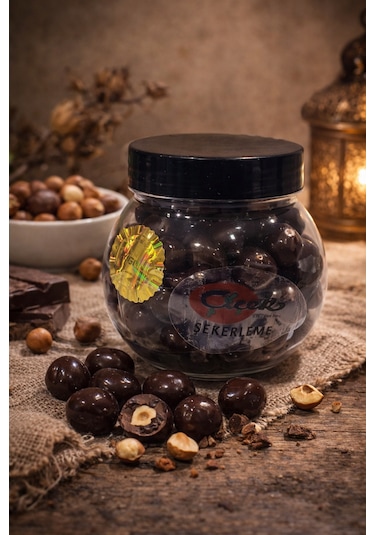 Fındıklı Bitter Çikolata Draje 100 Gr