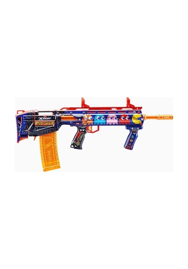 X-shot Skins Pro Sinister Pac-man, 40 Dartlı Retro Blaster Nerf, Oyuncak Tabanca Mavi