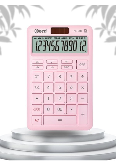 Need Nd-30p Pastel Pembe Hesap Makinesi Pembe