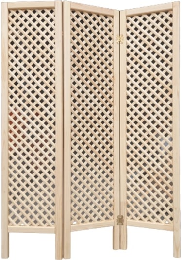 Ahşap Paravan 3 Kanatlı Oda Bölme