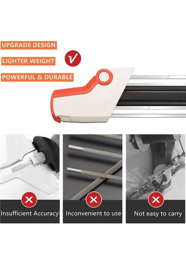 Suofeng Shangxing El Tipi Zincir Taslağı - Mini Elektrikli Zımpara Ucu İle Zincir Bakımı Aleti Turuncu-beyaz 4.0