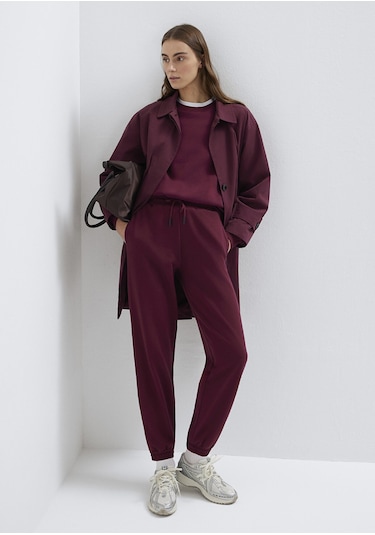 Mavi - Bordo Basic Eşofman Altı 1600903-90705 Bordo