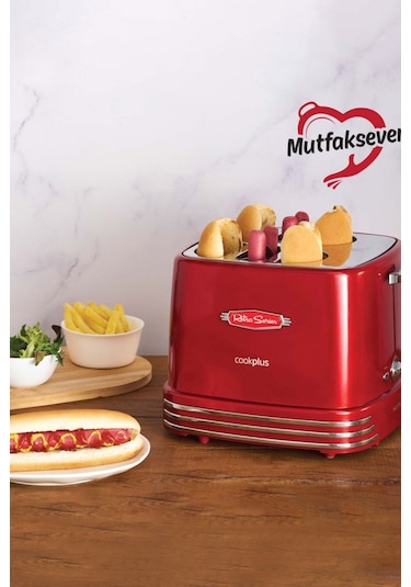 Cookplus Mutfaksever 4lü Sosisli Sandviç (Hot Dog) Yapma Makinesi