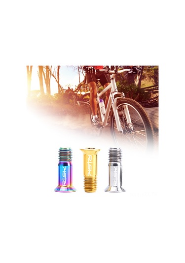 Yaozixa Bisiklet Arka Vites Rulmanı Sabitleme Çivisi - Tc4 Titan Alyuminyum, M5 14.2mm, Torx 3 Kafa, Gökkuşağı Rengi, 2 Adet/ Kutuda Çok Renkli