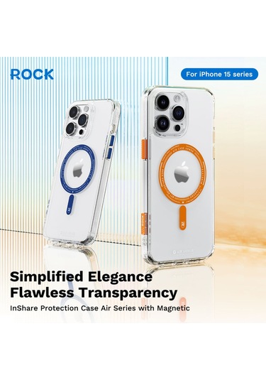 Rock Space Iphone Uyumlu 15 Promax Kılıf Magsafe Inshare Serisi - Siyah Siyah