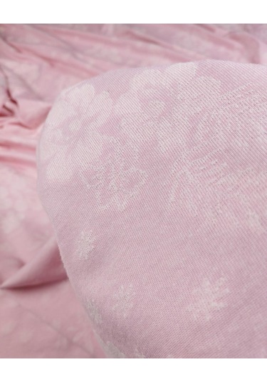 Pembe Renkte Çiçekli Havlu Kumaş En: 165cm-11493