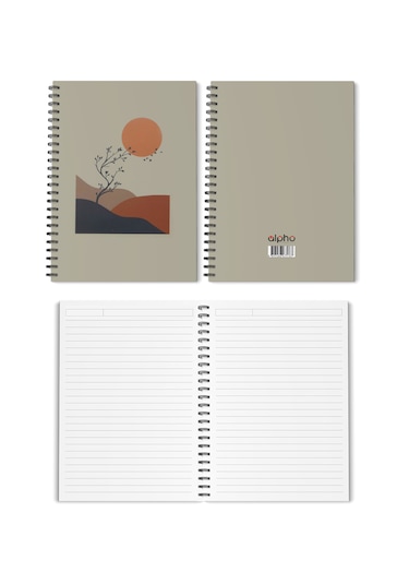 4'lü Spiralli Okul Defteri 60 Yaprak 4'lü Set - A5 Boy Çizgili 15