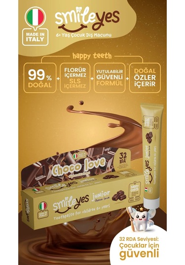 Smileyes Junior Diş Macunu 6+ Yaş 50 Ml Choco Love
