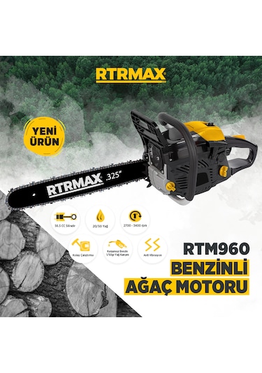Rtrmax RTM-960 Benzinli Ağaç Motoru