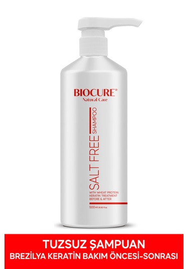 Keratin Bakım Öncesi Sonrası Tuzsuz - Arındırıcı Günlük Saç Bakım Şampuanı Şampuan İşlem Görmüş