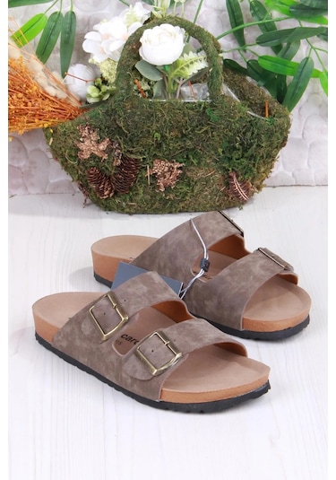 Pierre Cardin Stock Hastane Havuz Deniz Plaj Erkek Terlik 867800000726 50 Vizon Vizon