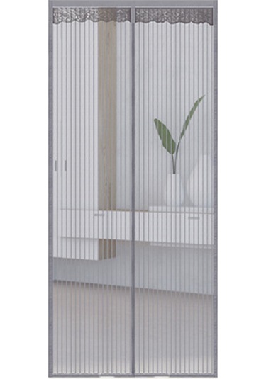 Teltree Mıknatıslı Sivrisinek Perdesi - Kolay Kurulumlu Poliester Sineklik, Kapı Ve Pencere İçin Pratik Çözüm Gümüş