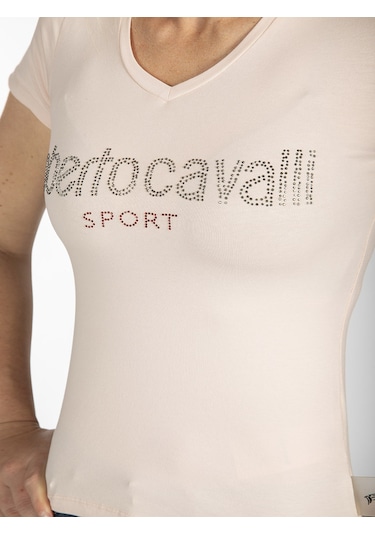 ROBERTO CAVALLI  Kadın T'shirt RRC5492L Pembe