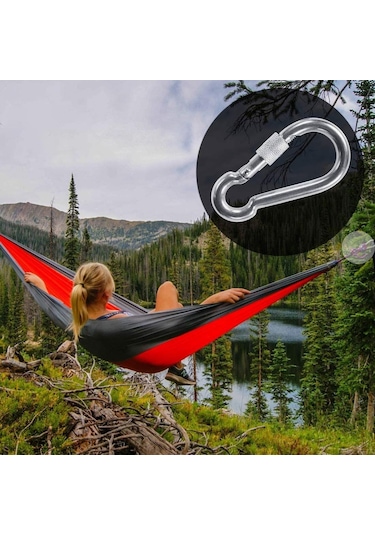 Kilitli Karabina Yaylı Galvanizli 6-8-10-12Mm Ölçü Adet Seçenekli