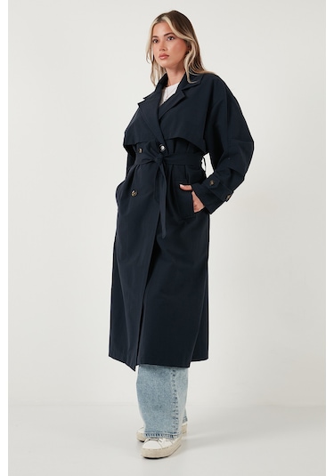 Lela Bayan Trençkot 6839605 Lacivert Lacivert