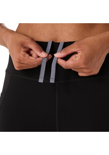 Asics Nagıno Run Adjustable Tıght Kadın Siyah Beyaz Tayt 2012d137-001 Siyah Beyaz