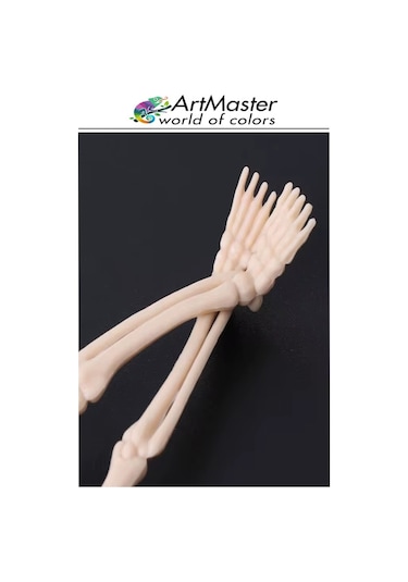 İskelet Modeli Plastik 20 Cm 1 Adet Silikon İnsan İskeleti Plastik İsket Modeli Silikon İskelet Deneyi Araba Süsü