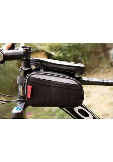 Procycle Pc-250 Kadro Üstü Telefon Bölmeli Mini Bisiklet Ön Heybe Siyah