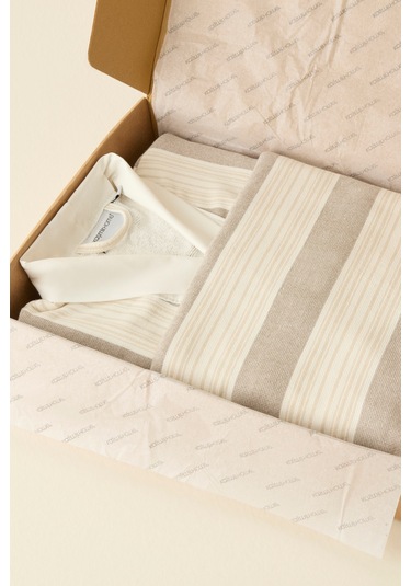 Kaşmir Home Helen Kimono Set Offwhite-bej S-m Bej