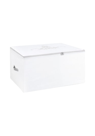 Madame Coco Çiçek Desen Baskılı Hurç - Beyaz Bhu-0464x41x35cm-beyaz Beyaz