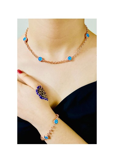 Reward Rw03436 Spor Model Çelik Kadın Kol Saati+nazarlık Set