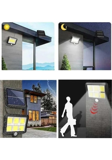 Hareket Sensörlü Solar Led 6 Bölmeli Kumandasız Dg1332