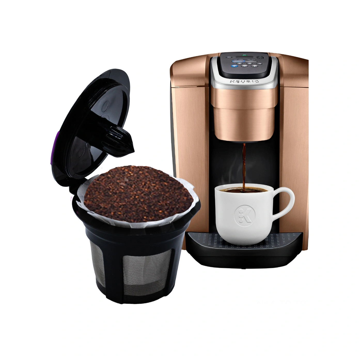 Skycity 100 Adet Yeniden Kullanılabilir Kahve Kapsülü Kağıt Filtresi - Keurig K-cup Uyumlu, Klor Ve Kimyasız, Biyobozunur, Kirli Toprağı Engeller, Hızlı Temizlik Beyaz