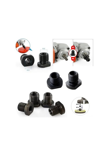 Fortunelane 2 Adet Açımlı Taşlama Adaptörü - M10-m16 Dönüştürücü, Vida Mil Çevirici, Uyumlu Polisaj Diskleri