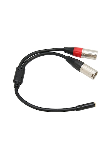 Youtek 3.5mm Dişi.stereo'dan Çift Xlr Erkek.3pin'e Dönüştürücü Kablo - Ses Kalitesi Ve Dayanıklılık - 0.3m Uzunluk