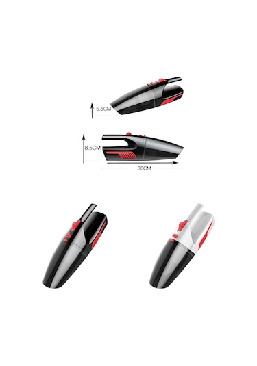 Cs1016 120w Akülü Kuru Islak Araba Işıklı El Süpürgesi Beyaz