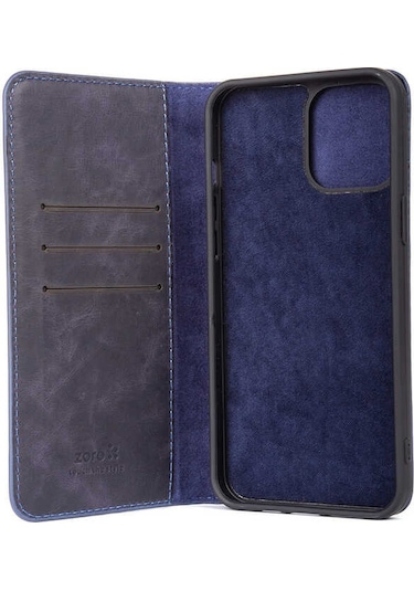 Zeyline iPhone 13 Uyumlu Zore Hakiki Deri Multi Cüzdan Kılıf-taba