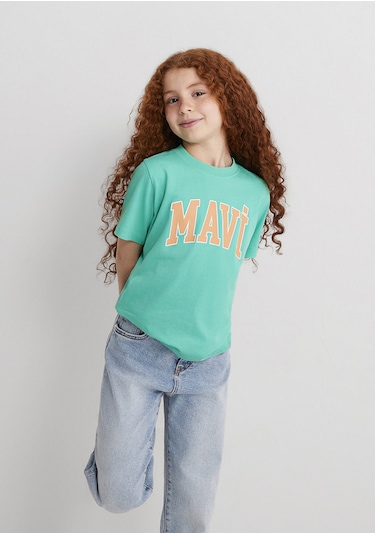 Mavi - Mavi Logo Baskılı Yeşil Tişört 7610109-71724 Yeşil