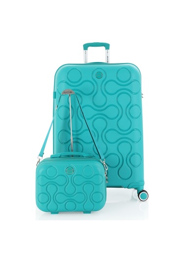 Mçs Polipropilen 2li Valiz Seti Büyük & Makyaj V376 S23sy1000047-set 00207 Cam Göbeği