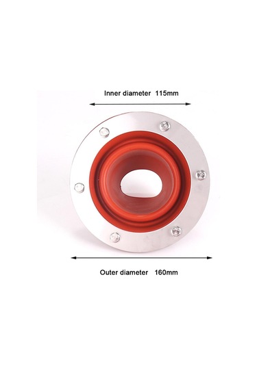 Çadır İçin Soba Jakı Kiti Esnek Çatı Silikon Metal Çatı Borusu Yanıp Sönen Yüksek Sıcaklık Kırmızı