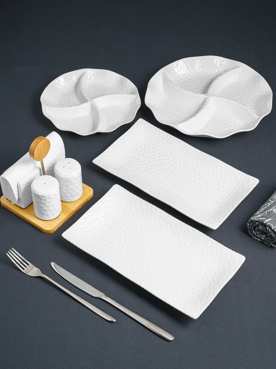 Gift'n'home Servis Tabakları Beyaz Set 256075046 Beyaz