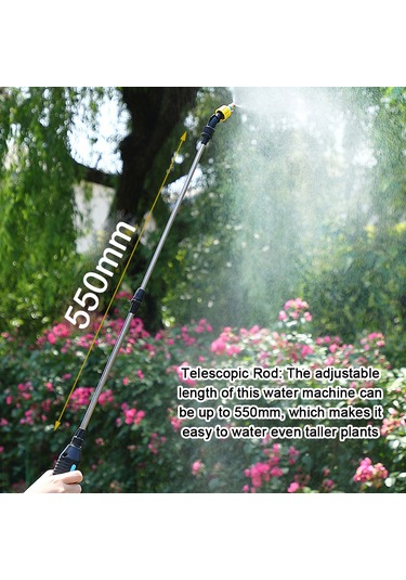 Gajeena Taşınabilir Elektrikli Bahçe Spreyleri - 3 Metre Hortumlu, 550mm Uzayan Şnorkelli, 2400mah Pil, 2 Püskürtme Modu İle Ev & Bahçe Kullanımı