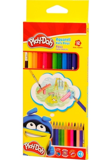 Play-Doh Aquarell Kuru Boya Tam Boy 12 Renk